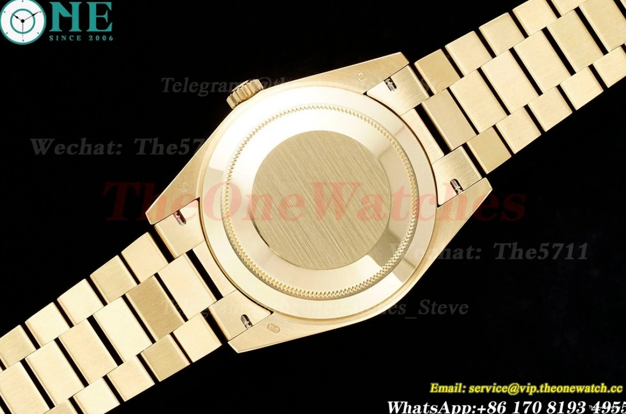 JDF (Gain Black 228238 YG DayDate VR3255 Dial V4 Textured 40mm YG Weight) 1204